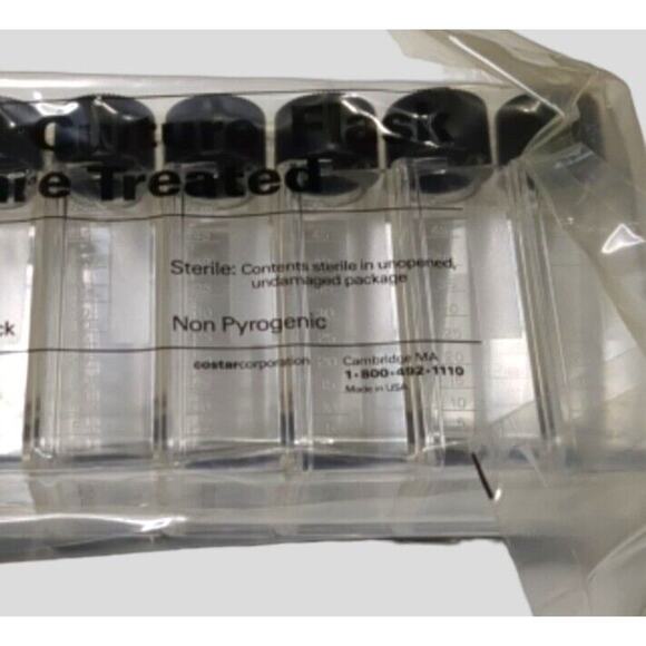 Costar Cell Culture Flask 25 cm² 20 Flasks per Pack Triangular Flask Canted - Picture 3 of 5